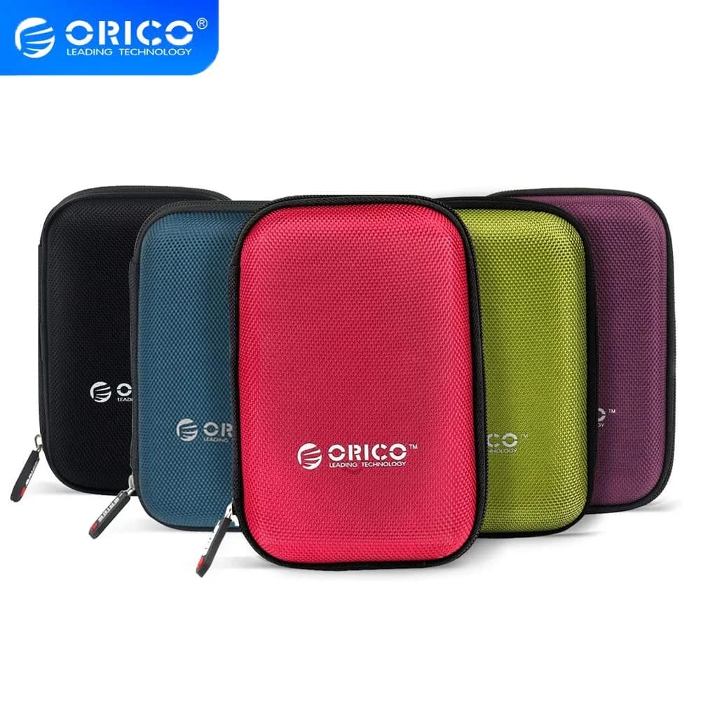 ORICO Custodia protettiva per HDD da 2,5 pollici per HDD portatile esterno Borsa portatile per disco rigido Power Bank Cavo USB