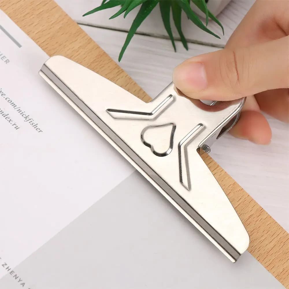 1PC Forniture per ufficio aziendale Archiviazione Cartella in legno Blocco fogli per appunti Clip per archiviazione