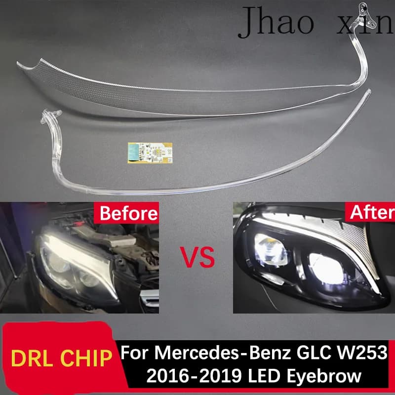 Modulo Ballast Angel Eye Luce Bianca Scheda Circuito per Fari Auto Mercedes-Benz GLC W253 DRL CHIP Tubo 2016-2019 LED Sopracciglio