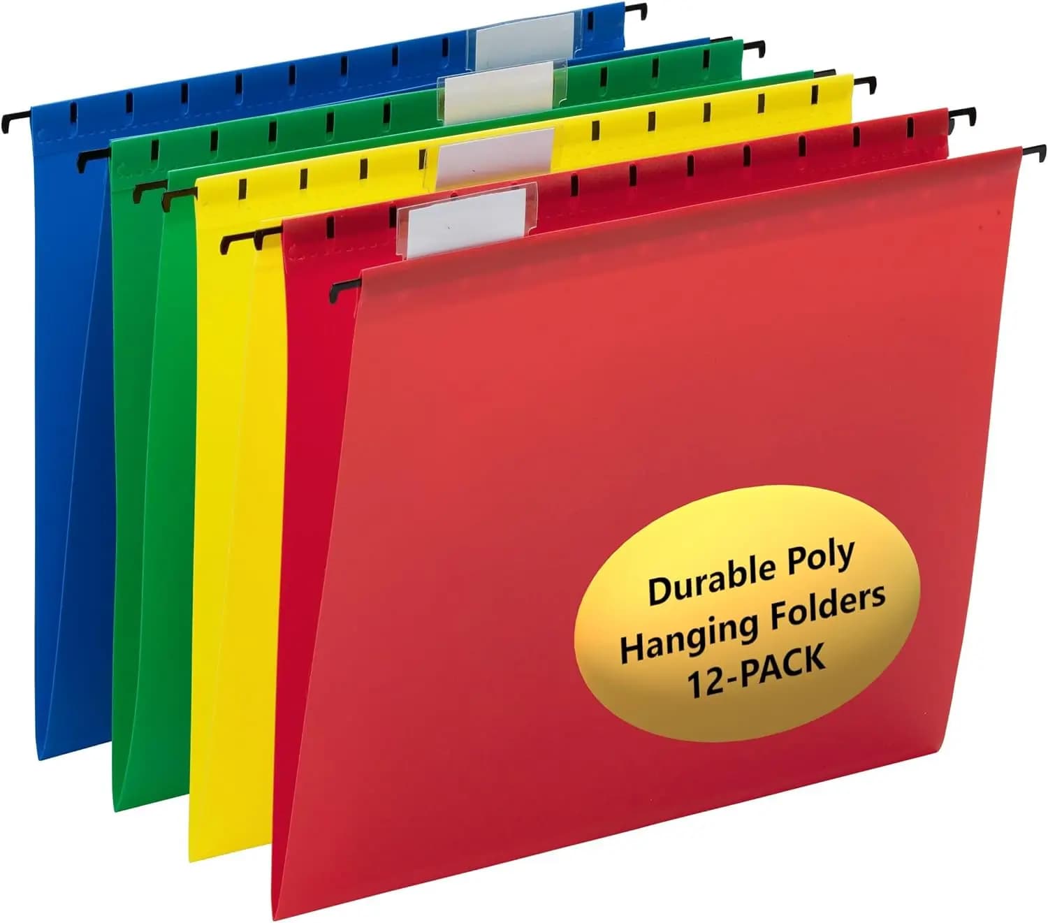 Cartelle Portadocumenti in Plastica con Linguette, Formato Letter, Espansione 0,5 Pollici, Organizzatore per Archivio, Colori Assortiti