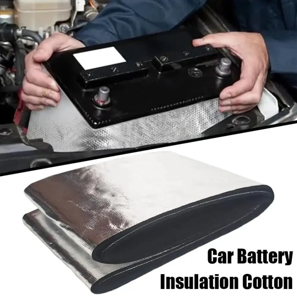Aluminum Foil Car Battery Insulation Kit Fireproof Heat Shield Battery Cover Thermal Protection Battery Blanket Automotive
