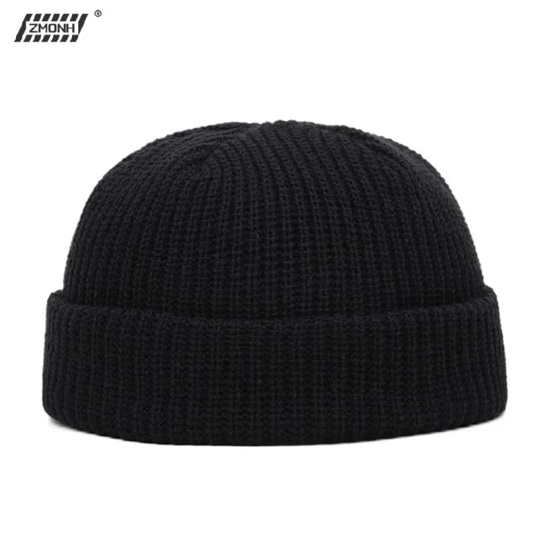 [H]Unisex Men Women Beanie Hat Warm Ribbed Winter Turn Ski Fisherman Docker Hat New