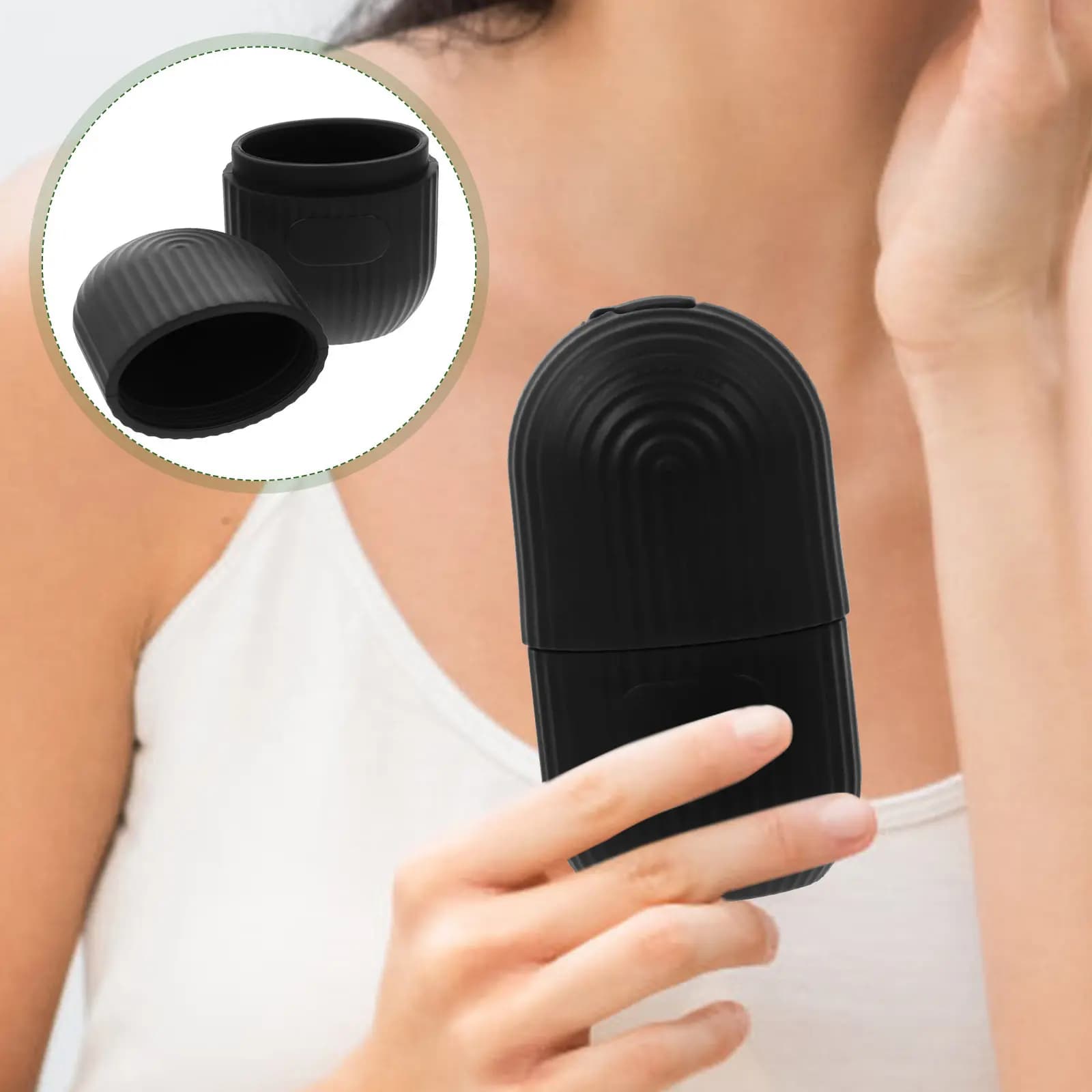 Stampo in Silicone per Massaggio Facciale, Cura della Pelle di Occhi e Testa, Riutilizzabile, Portatile, per Impacchi Freddi e Caldi, Strumento di Bellezza