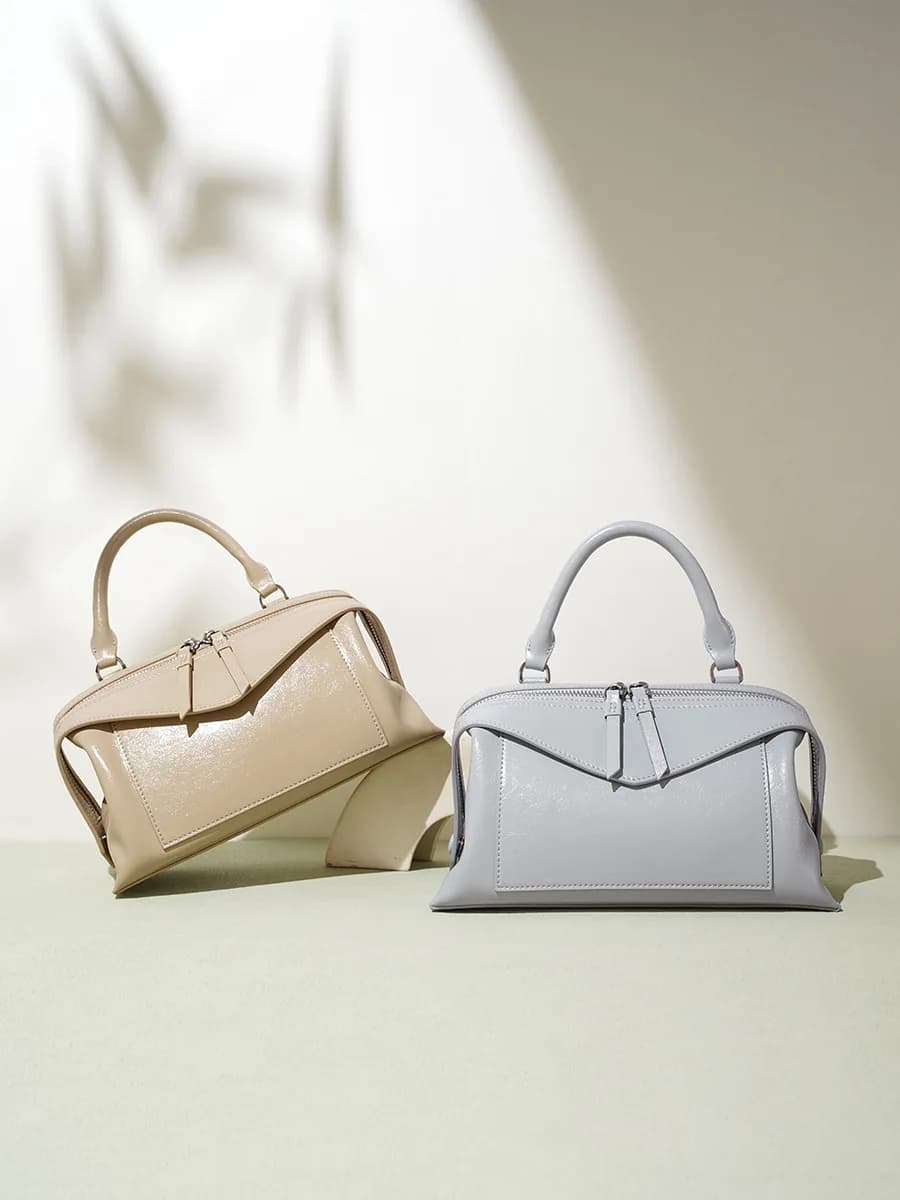 Borsa a tracolla da donna con cuscino, borsa a tracolla in pelle, sensazione di fascia alta in pelle, borsa da pendolarismo per impiegato femminile