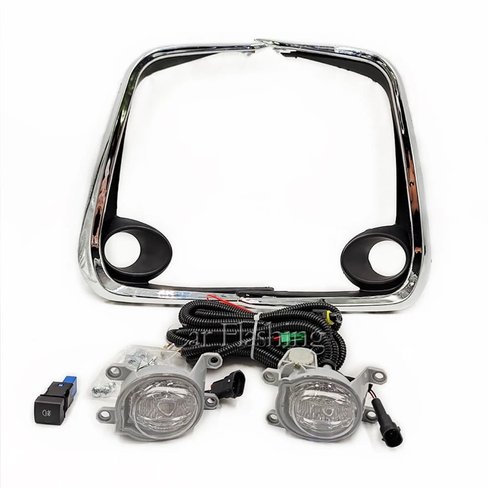 1 Set Front LED Fendinebbia Fog Lamp For Toyota Corolla Altis 2019 2020 2021 2022 Chrome Trim With Wiring Harness Cover Grill