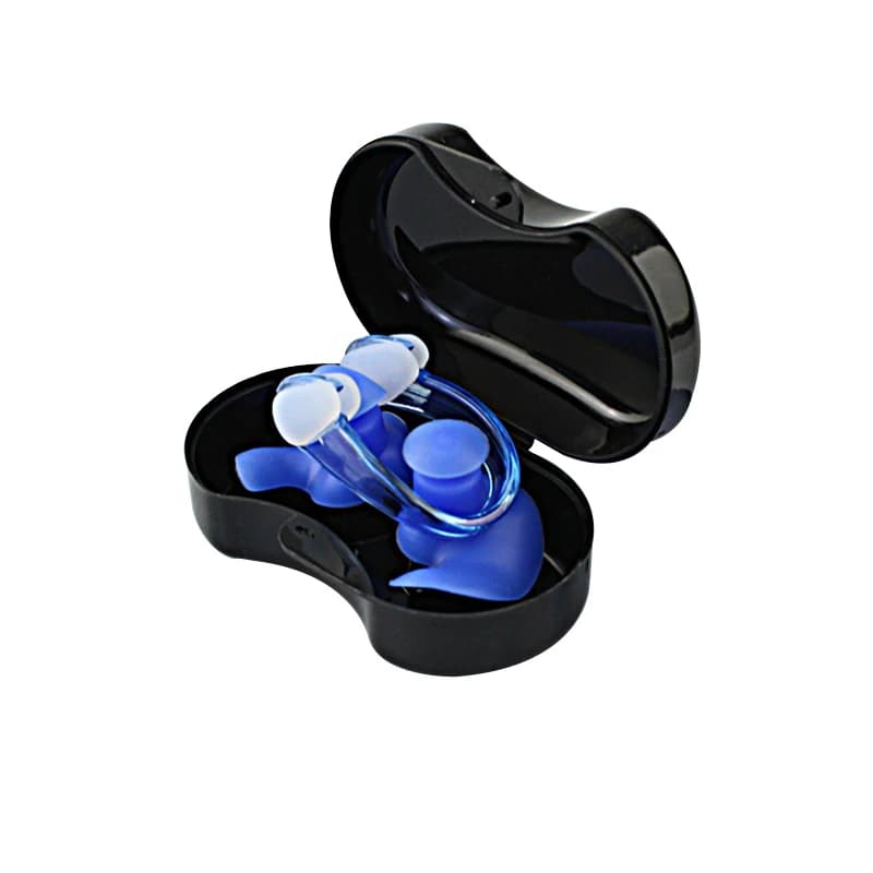 Tappi per le orecchie da nuoto estivi/Set di clip per naso Tappi per le orecchie antirumore per il sonno impermeabili in silicone Accessori per sport acquatici all'aperto