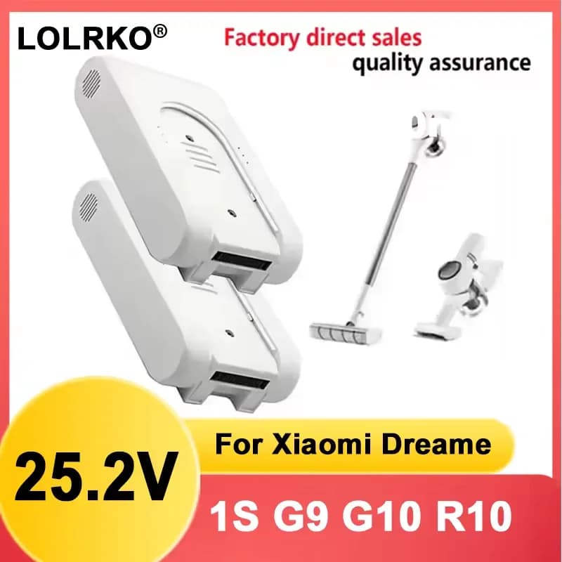 NEW For Xiaomi G9 G10 1S R10 Vacuum Cleaner Parts Lithium Ion Battery Pack 25.2V 5000mAh P2046-7S1P-BC