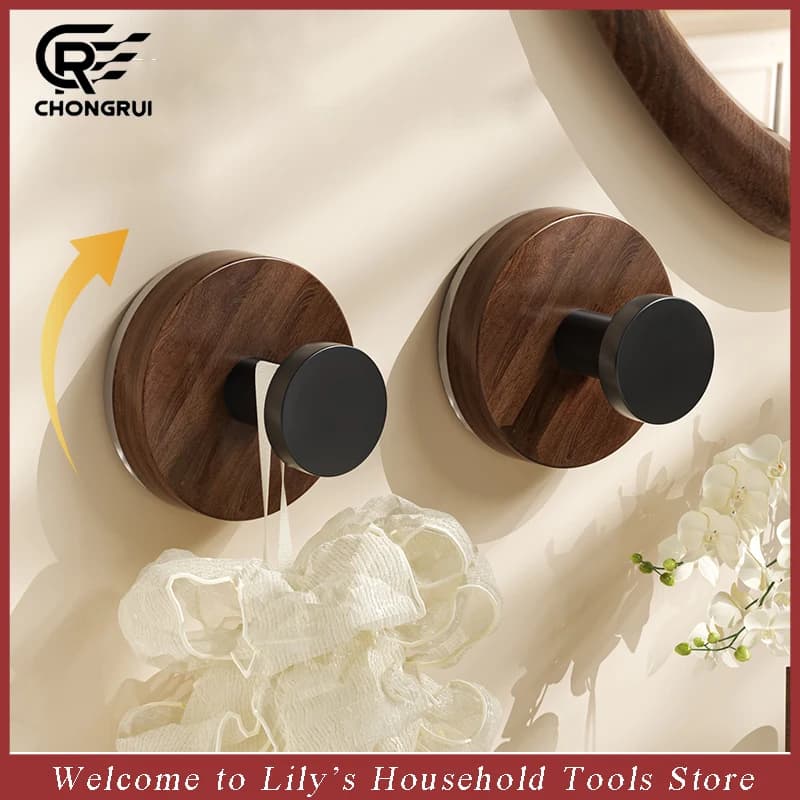 Wall Mounted Suction Cup Hook No Punching Requires Space Saving Coat Storage Rack Door Closet Organization Bathroom Towel Holder