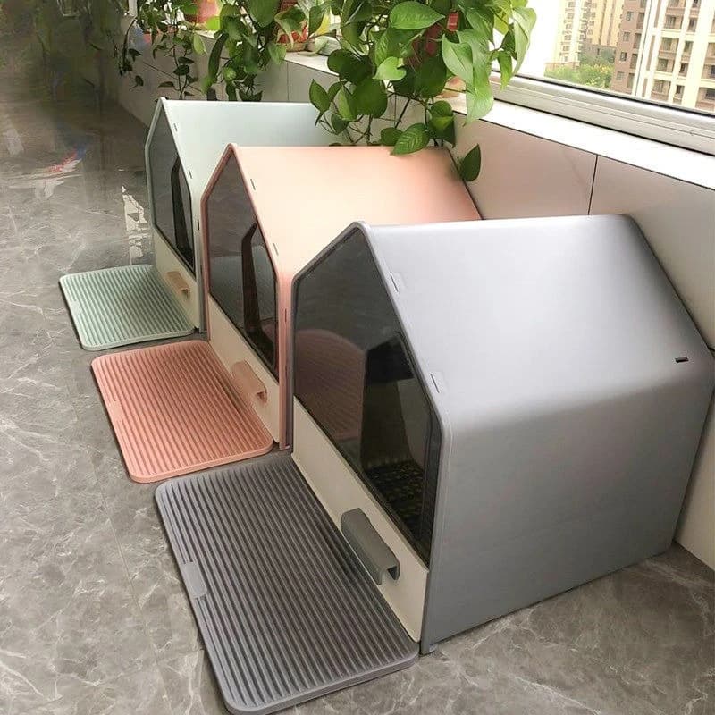 Lettiera per gatti completamente chiusa grande extra large deodorante antispruzzo tipo cassetto lettiera per gatti per gatti