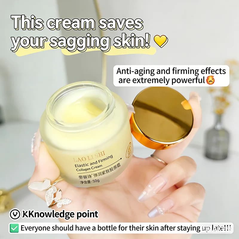 Cream Faced with Collagen 50g Hydrating Hydrating Nutrient Restringes Pores Skin Care Skin Care