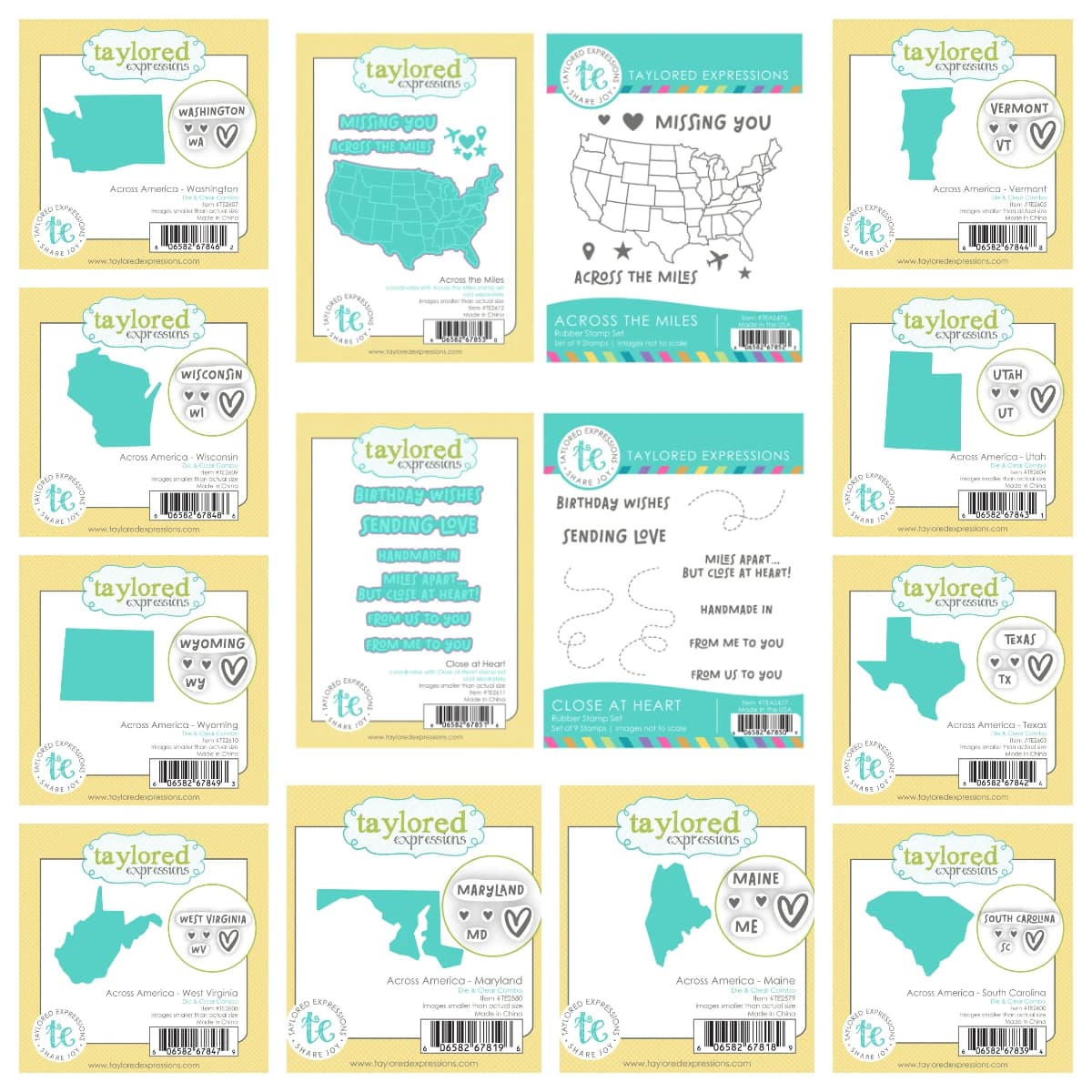 Love My Country State Frames and Borders Metal Cutting Dies Stamps Set Gift for You Making Embossed Scrapbooking Template New