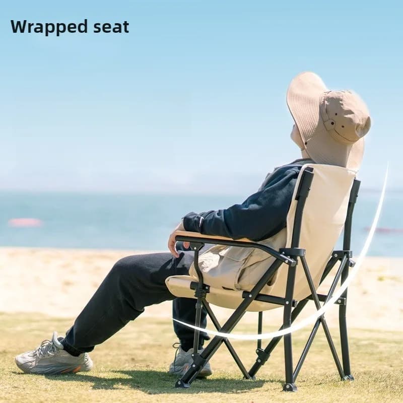 Sedia pieghevole da spiaggia Sedia da campeggio portatile Lettino da pesca pieghevole Poltrone leggere pieghevoli Attrezzatura da viaggio all'aperto