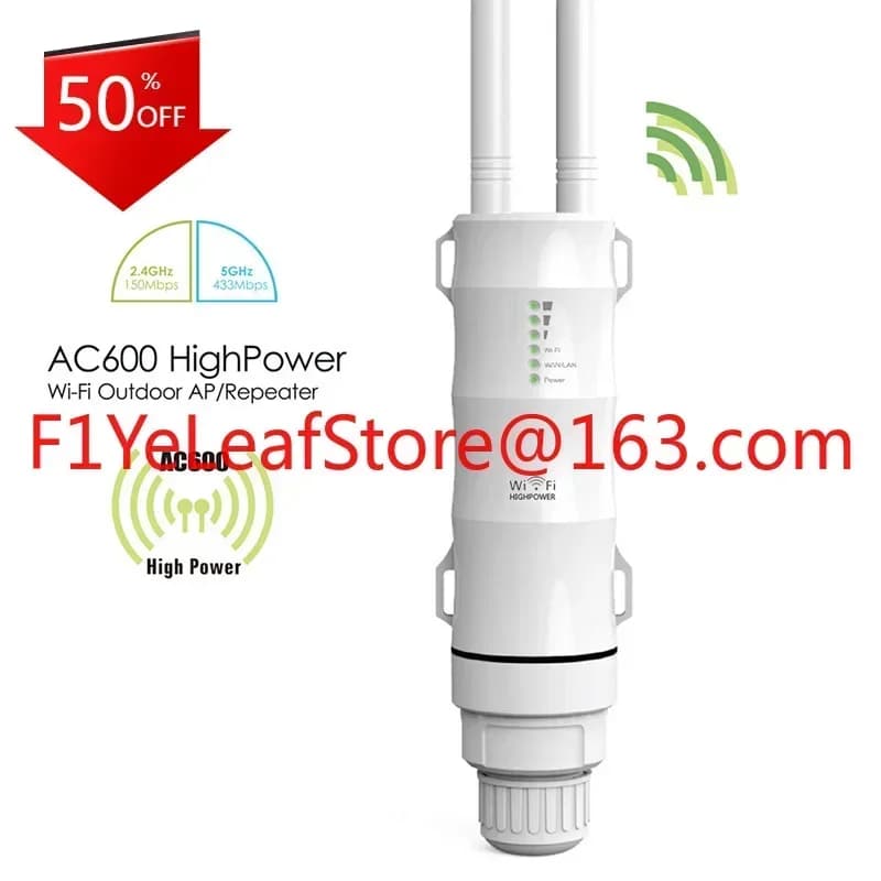 Vendite caldeSY233 AC600 Copertura Wifi a lungo raggio AC600 Ripetitore di segnale Wifi impermeabile Ripetitore wifi esterno a lungo raggio
