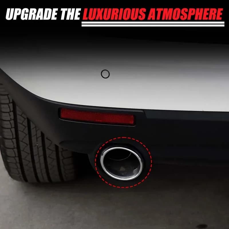 Per Cadillac SRX 2010-2015 anello decorativo per gola coda Anello decorativo per foro di scarico per auto Accessori esterni Acciaio inossidabile Glo