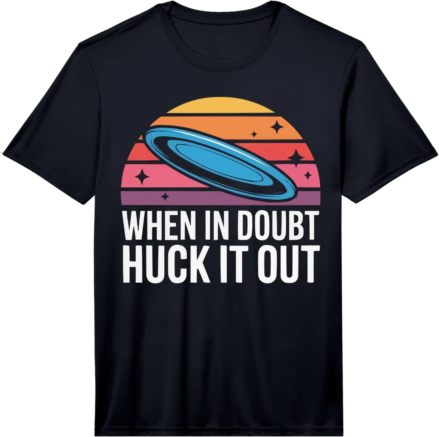Mens Ultimate Sport Frisbee Player Flying Disc Golf Performance T-Shirt 100% Cotton Trendy Y2K Short-Sleeve Tee – Soft,