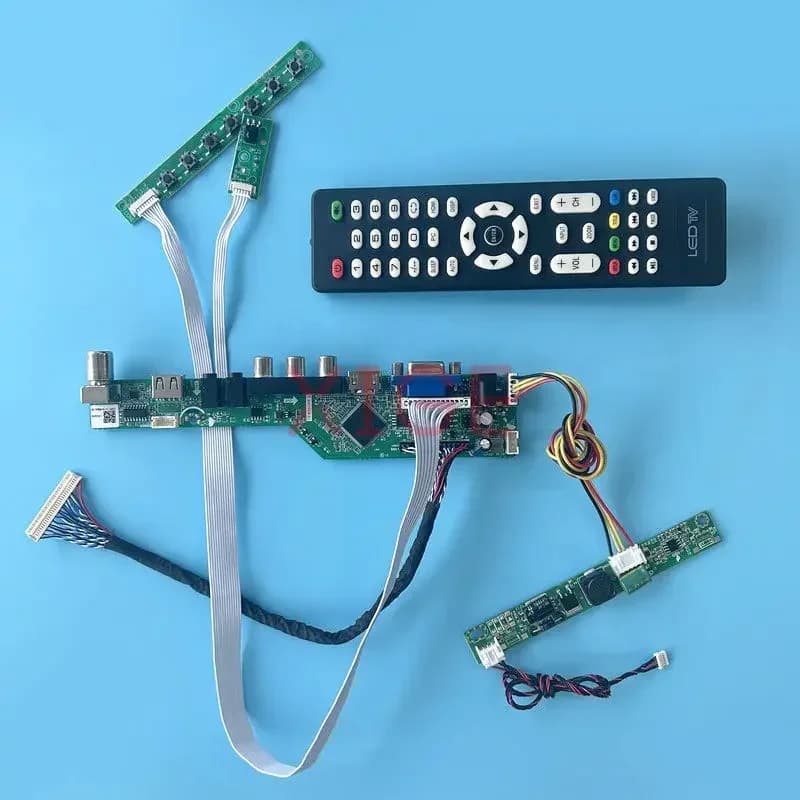 Scheda controller driver LCD adatta M215HGE M215HGJ M215HGK LVDS 30 pin 21,5 "Kit VGA + HDMI + AV + USB 1920*1080 Monitor segnale TV analogico