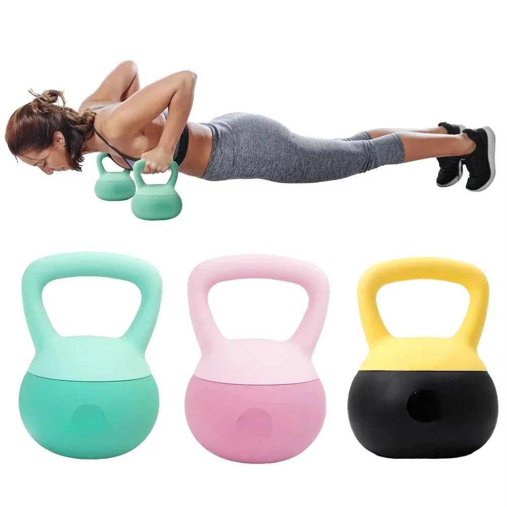 Adjustable Soft Kettlebell With Comfort Wide Hand Grip For Daily Full Body Household Strength Training Workout