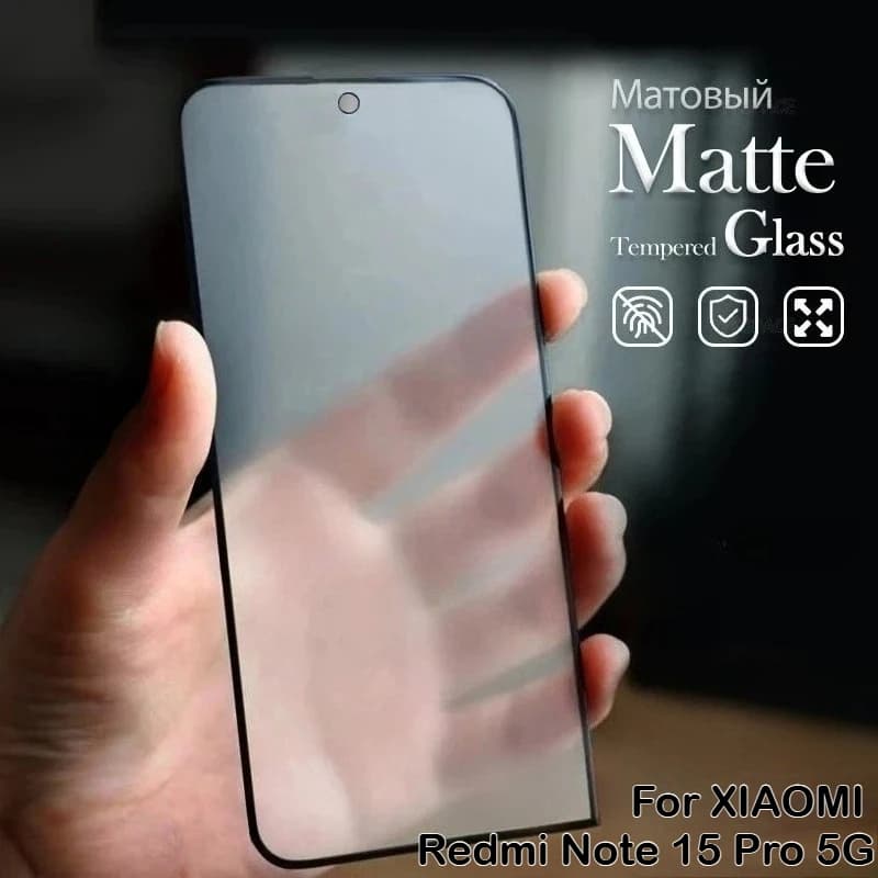 2 pezzi protezione in vetro temperato opaco 9H per Redmi Note 15 14 13 Pro Plus 7 8 8T 9S 9T 10S 10T 9 10 Pro Max 11S 4G 5G copertura dello schermo