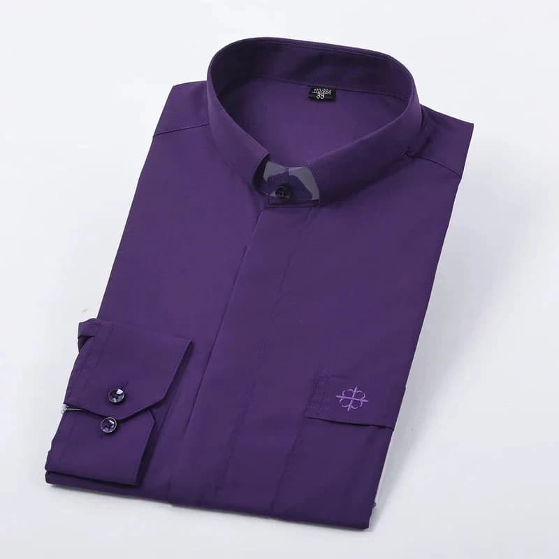 2026 Priest Mens Clergy Shirt Anglican Pastor Roman Priest Collars Minister Preacher Tops BZWWZ
