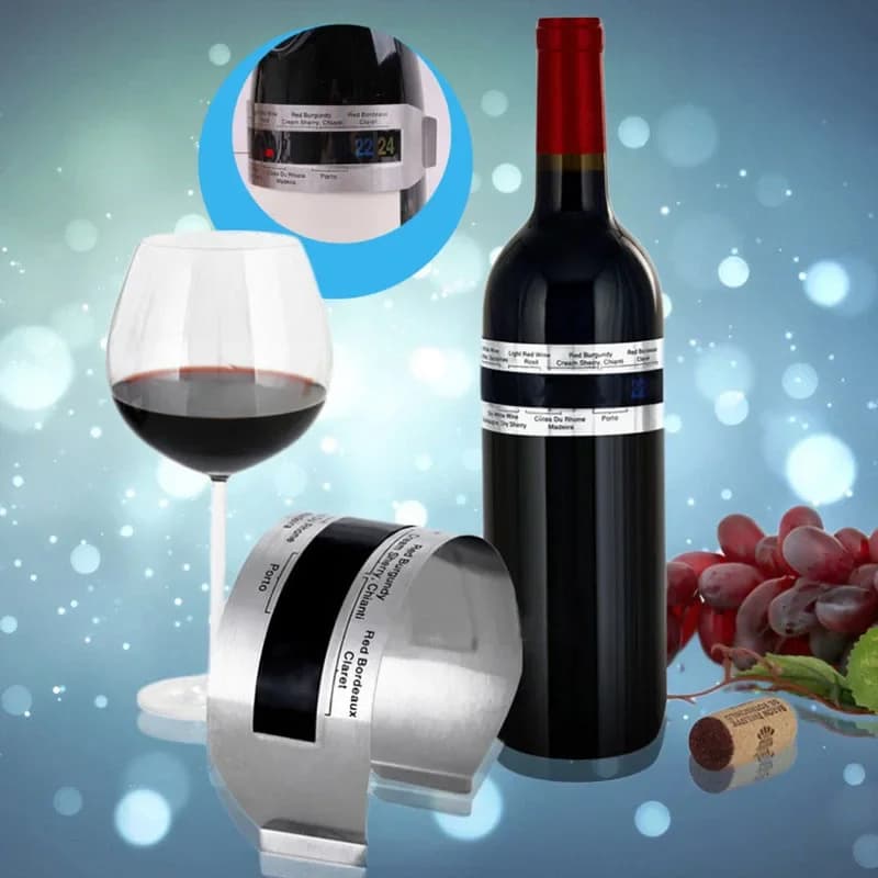 Banggood Stainless Steel Digital Red Wine Bottle Thermometer Temperature Meter