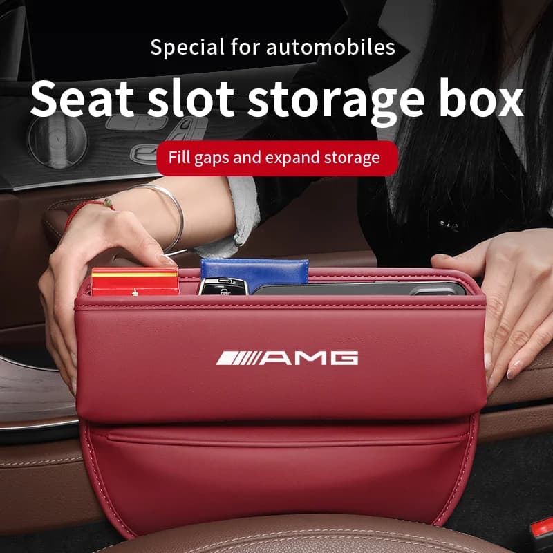 Organizer per Fessure del Sedile Auto, Scatola Portaoggetti per Mercedes-Benz C E A S GLC GLE GLB Classe G ecc., Porta Telefono e Monete
