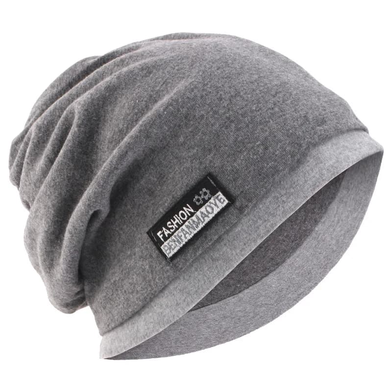 New Solid Color Imitation Cashmere Double Layer Baggy Slouchy Beanie for Men Women Autumn Hip Hop Hedging Cap Casual Bonnet Hat