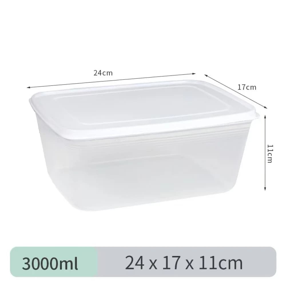 Stackable Fridge Food Container Transparent Storage Box Kitchen Organizer Bin Sealed Fruit Vegetable Fresh Keeper Case