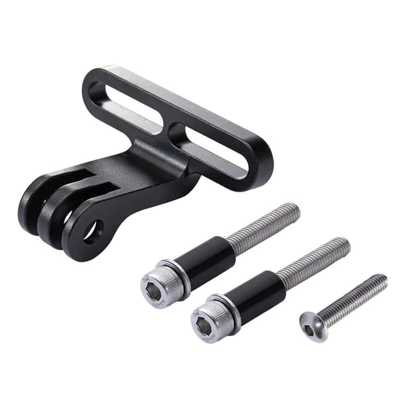 Supporto per Manubrio Bicicletta in Alluminio Lavorato CNC, Adattatore per Fotocamera Sportiva per Serie GoPro Hero e Torcia da Bici, Ciclismo su Strada/MTB