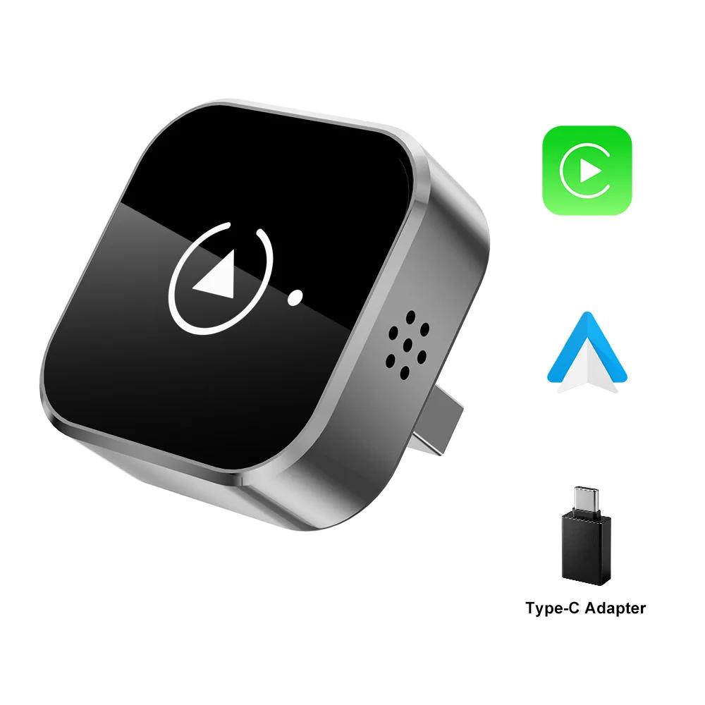 Wireless 2 adapter in 1 Anyfar 2026 for CarPlay and Android Auto, WiFi 5GHz USB Plug & Play