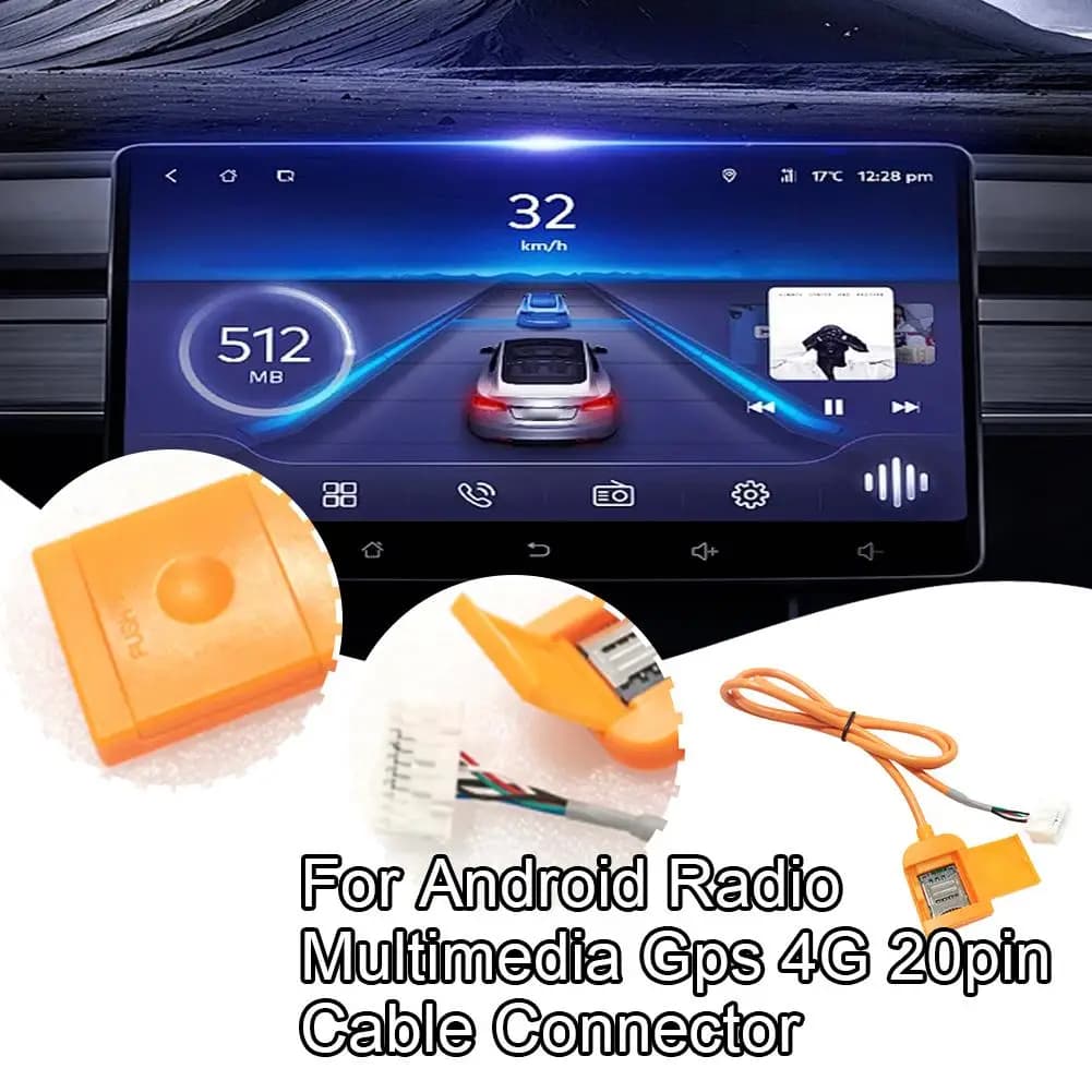 1pc Adattatore Slot Per Scheda SIM Per Android Radio Multimediale Gps 4g 20pin Cavo Connettore Scheda Del Telefono Interni Auto Accessori M8d3