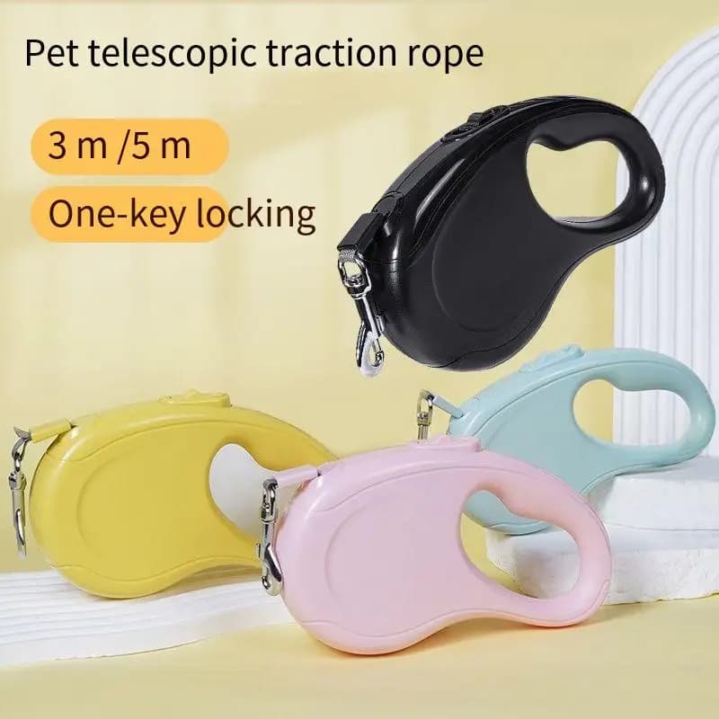 Nuovo guinzaglio per cani retrattile automatico 3M/5M guinzaglio regolabile a mani libere per cani estensibile per animali domestici, corda di sicurezza riflettente durevole