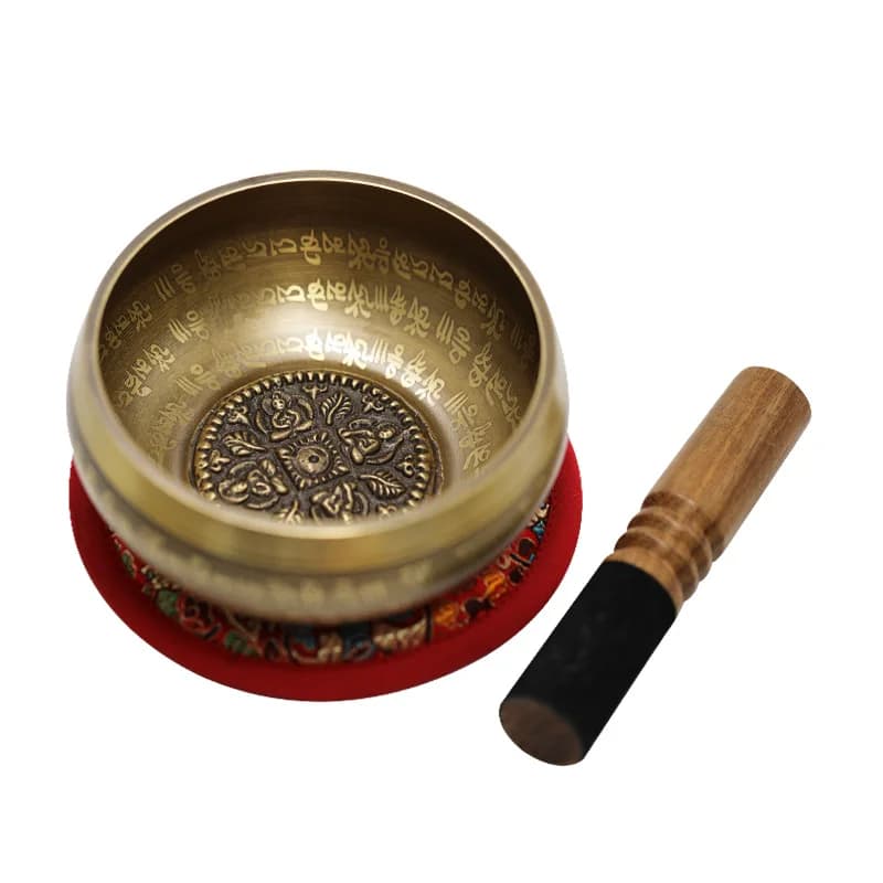 12cm Nepal Handmade Singing Bowls Yoga Therapy Meditation Bowls Songbo Sound Healing Instrument Resonant Bronze portable