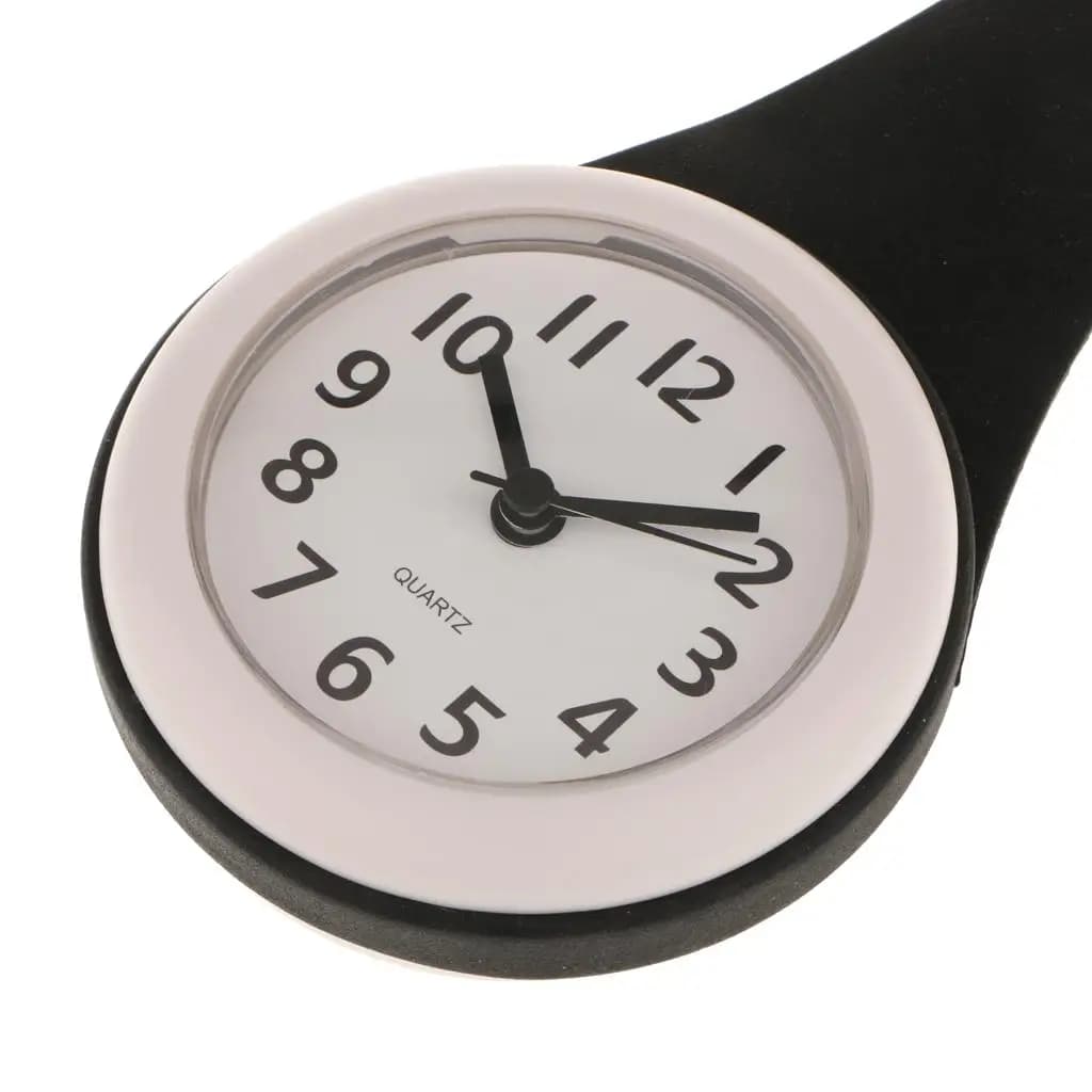 Silent Waterproof Bathroom Wall Clock Plastic Steam Proof Clock for Spa Laundry Pool