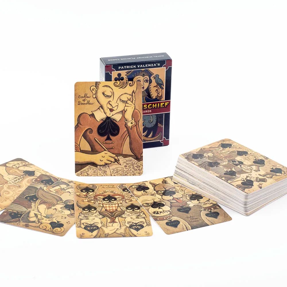 Carte da gioco Royal Mischief 54 pezzi Carte da tavolo di giochi di gruppo per feste Precognizione e Divinazione Oracle Set 6,3 * 8,9 cm