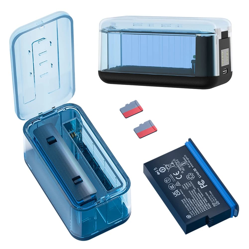 Quick Charging USB-C Charger Case for Insta360 X5, Double Slot, Portable, Battery Spare Parts