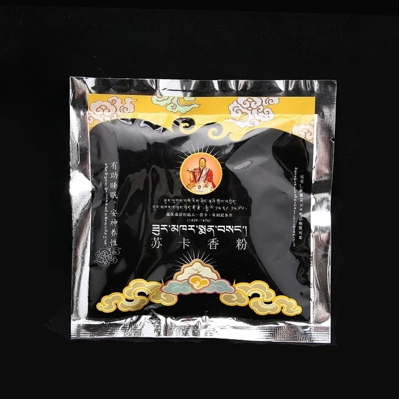 160g Xizang Natural Handmade Tibetan Incense Stick Powdered Temple Worship Study Meditation Calms Mind Promotes Sleep Joss Stick