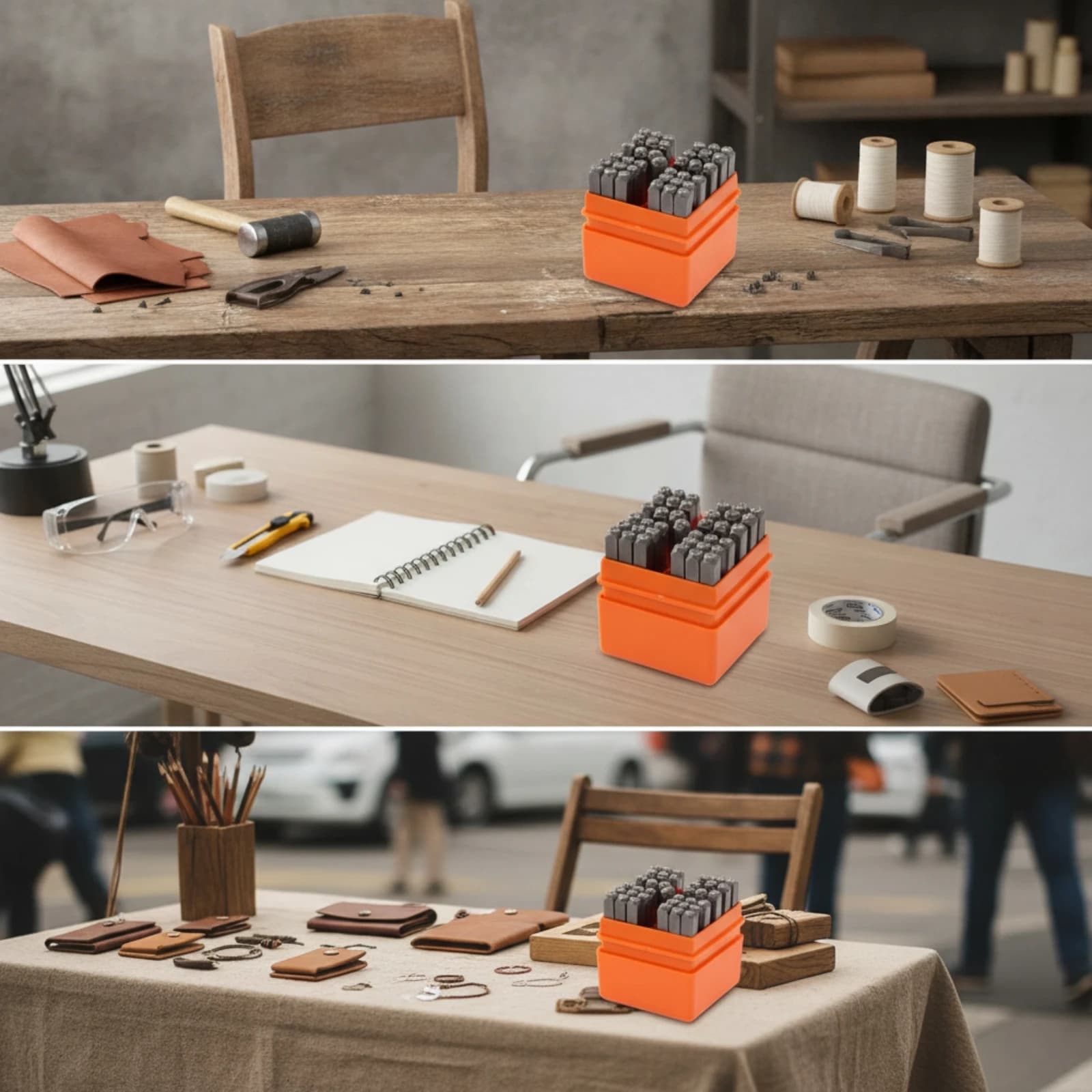37 Pieces Metal Stamp Punch Set Engraved Letter and Number Stamps Number and Letter Stamps Clear Tool Long-Lasting for Crafters