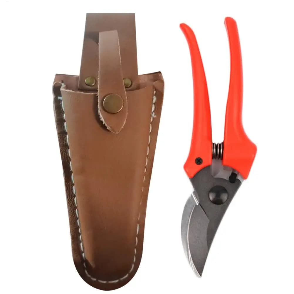 Door scissors for electricians Housing for scissors Portable leather case for pruning tools Gardening housing Practical supplies for home with buckle