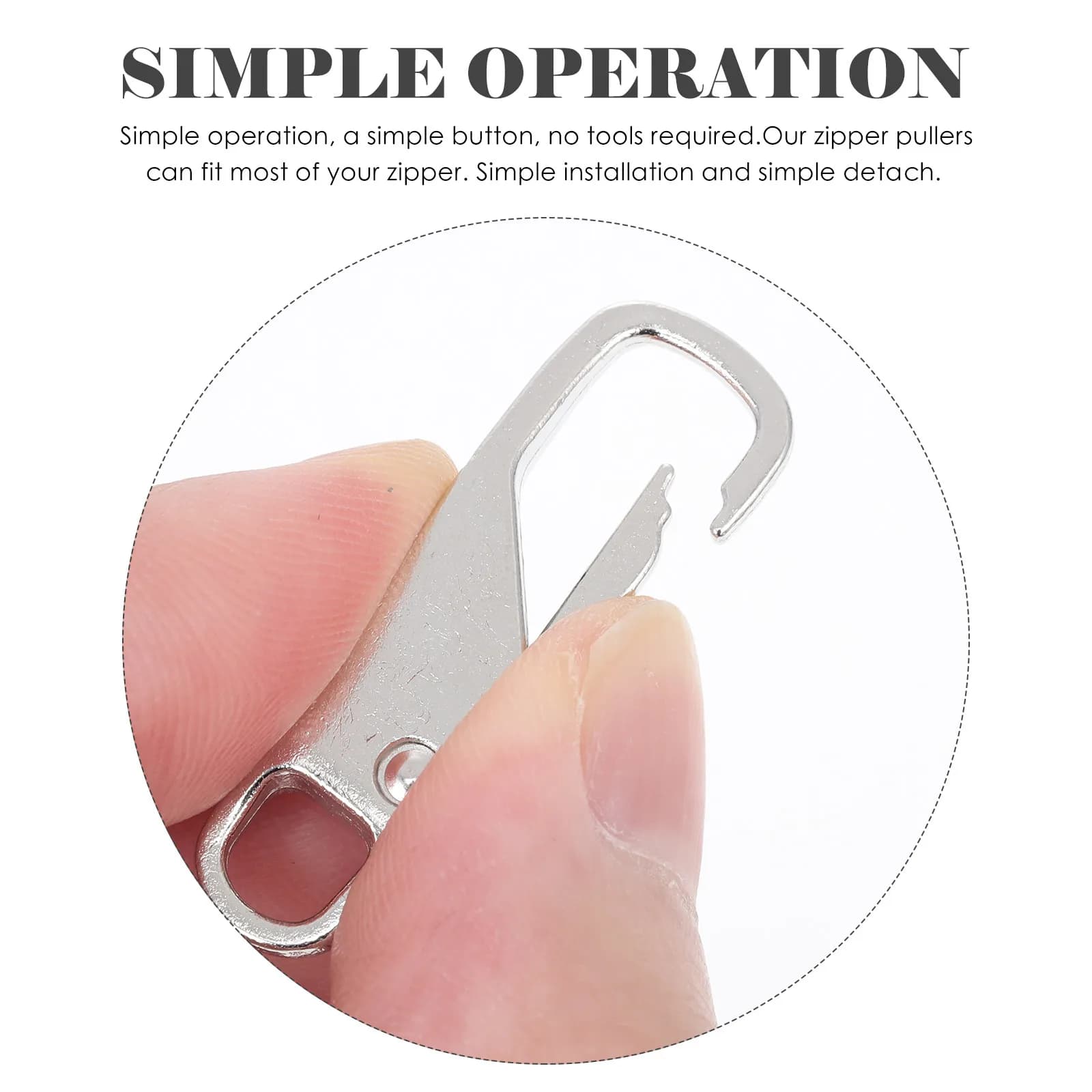 8 Pezzi Tirazip Premium Resistenti Facili da Installare e Rimuovere per Valigie, Borse, Astucci, Tasche con Cerniera, Riparazione