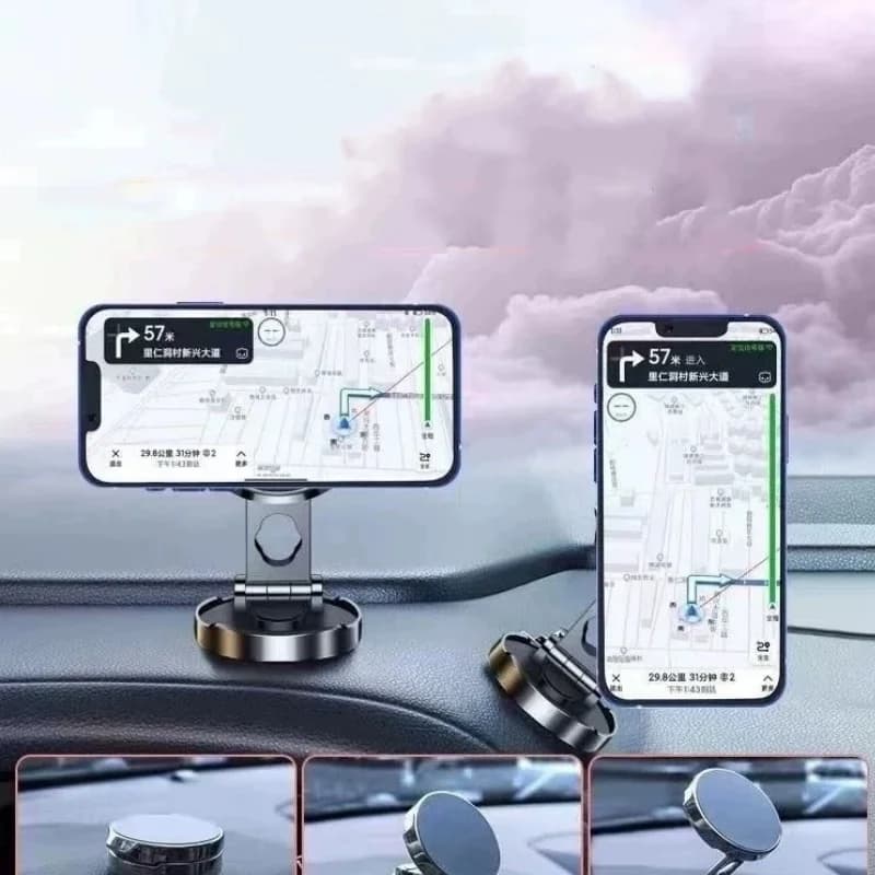 Nuovo Supporto Magnetico per Telefono da Auto 720 ° Supporto pieghevole rotondo per supporti universali per telefoni da auto