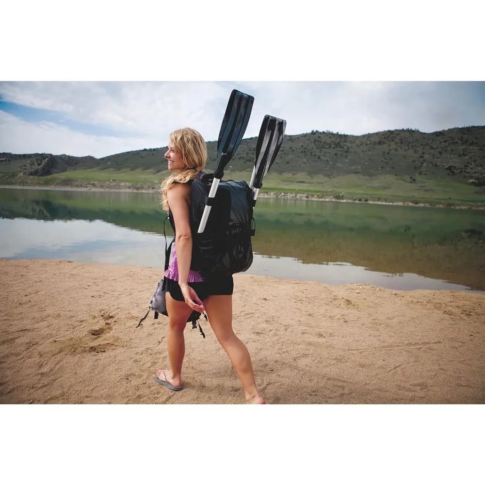Kayak Gonfiabile Monoposto Pieghevole Portatile con Pagaia e Pompa Manuale - Set per Ristoranti