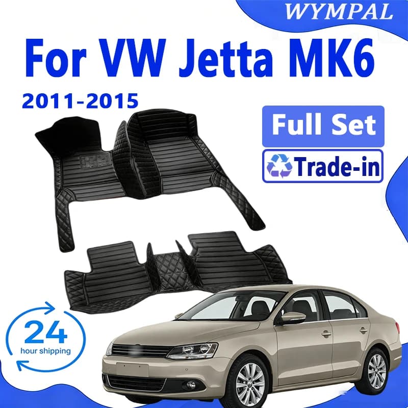 Custom Auto Car Car Mats for VW Jetta MK6 2011 2012 2013 2014 2015 Auto Luxury Leather Man Mats Auto Full Cover