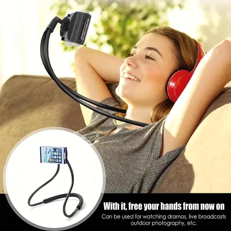 Supporto universale per telefono cellulare Supporto per selfie da appendere al collo allungabile Supporto per supporto girevole gratuito regolabile a 360 gradi