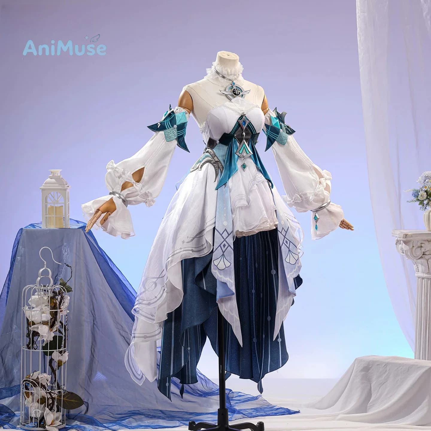 Game Vodyanitsa Cosplay Costume Genshin Impact Snezhnaya ‌Costume New Women Dress High Quality Outfit Comic Con AniMuse