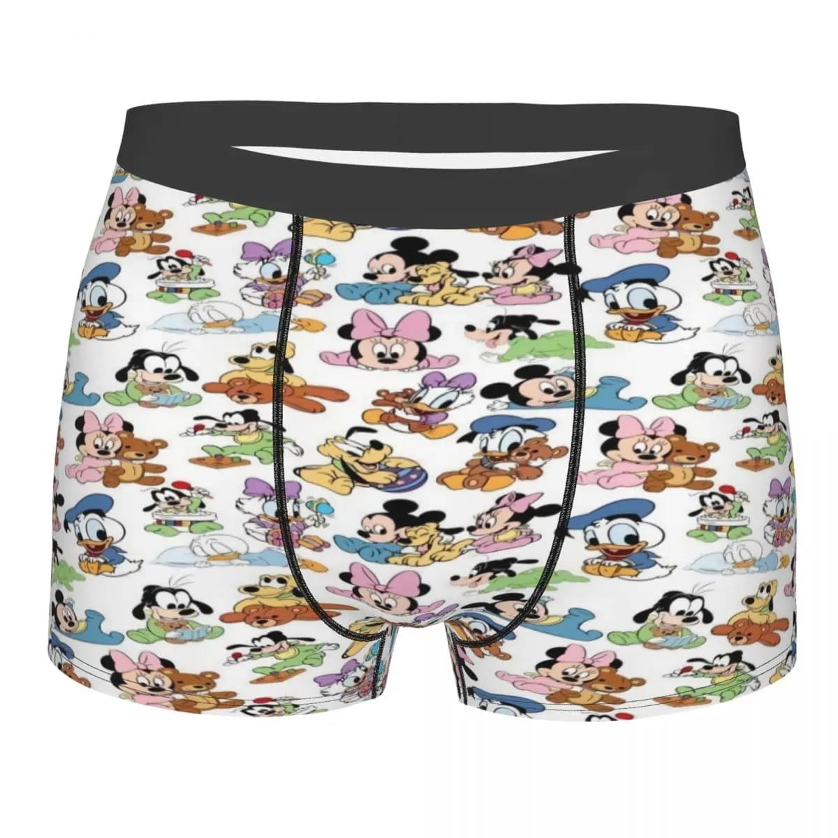 Boxer da Uomo Personalizzati con Motivi di Topolino, Anime e Cartoni Animati, Traspiranti e Comodi