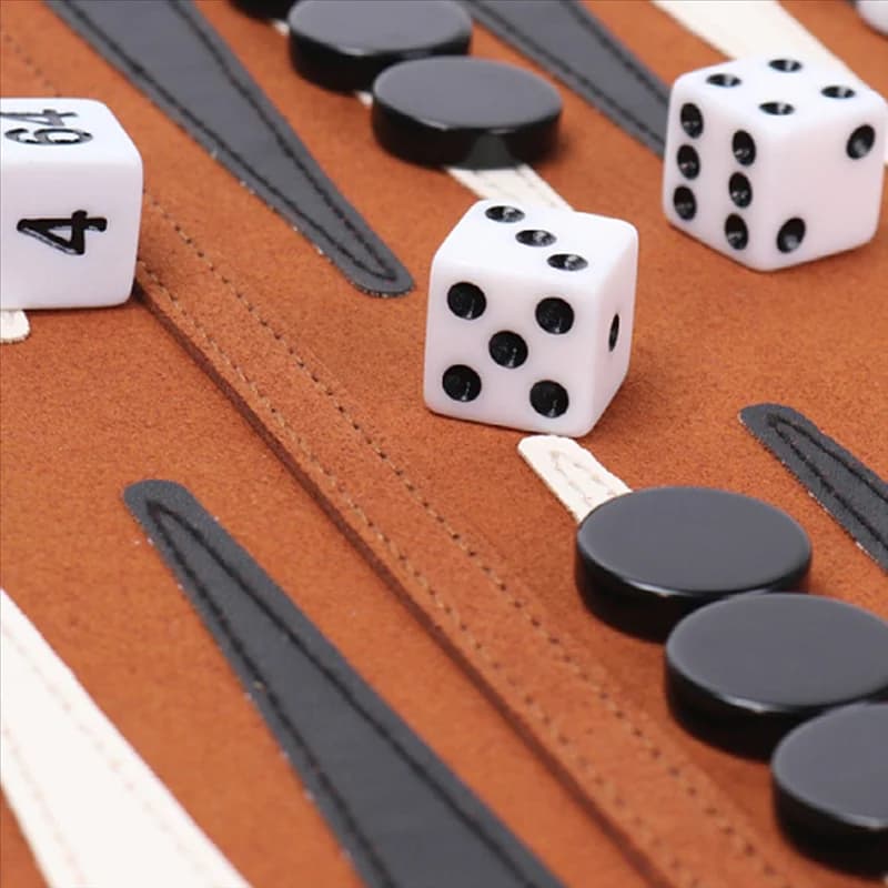 B05C-Backgammon Gioco da tavolo Set di backgammon portatili per adulti Giochi da viaggio Design per adulti Puzzle per bambini Gioco da tavolo Durab