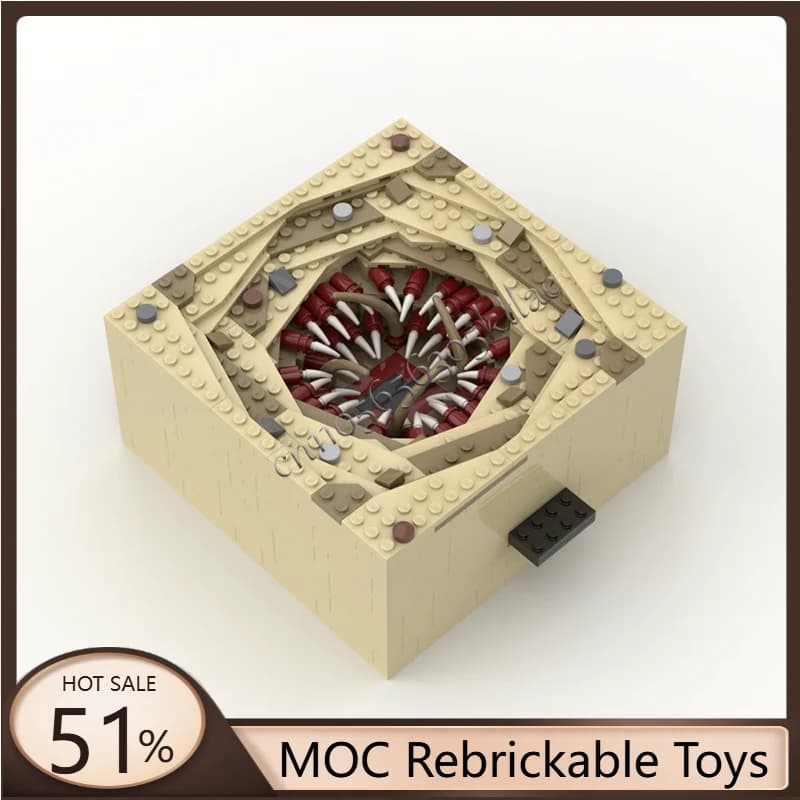 558PCS di Vendita Caldo MOC Creativo Evil Pit Serie di Blocchi di Costruzione in Legno Modello di Montaggio FAI DA TE Ragazzo Educativo Per I Regali Di Natale
