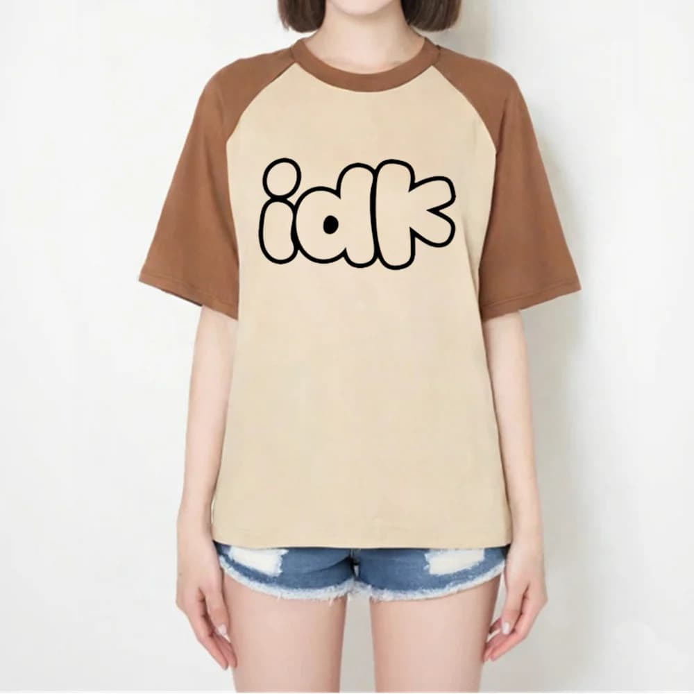Idk, i Don't Know top tees teen anime Comfortable streetwear graphic anime Pop Culture Psychedelic korean clothes streetwear