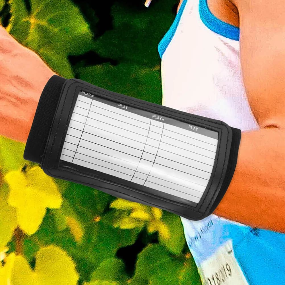 2 Pezzi Supporto per Polsiera da Calcio in Poliestere, Fascia Tattica da Polso, Attrezzatura Sportiva per Allenatori, Supporto per Polso