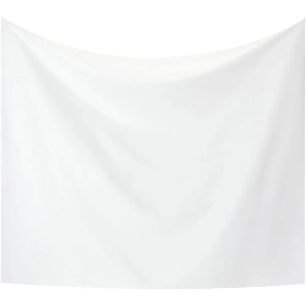 Tapestry in Poliestere Bianco per Tie-Dye, Grande Telo Vuoto per Decorazioni Fai-da-Te, Tapestry da Parete per Lavoretti Creativi, Asciugamano da Bagno, Viaggio